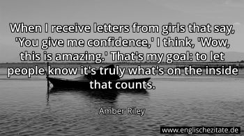 Englisches Zitat von Amber Riley als Bild