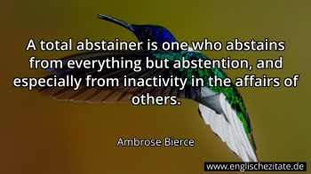 Englisches Zitat von Ambrose Bierce als Bild