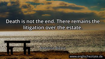 Englisches Zitat von Ambrose Bierce als Bild