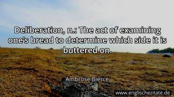 Englisches Zitat von Ambrose Bierce als Bild