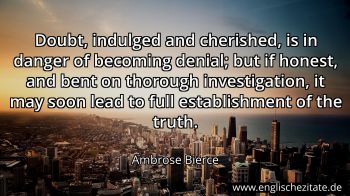 Englisches Zitat von Ambrose Bierce als Bild