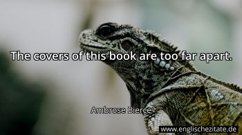Englisches Zitat von Ambrose Bierce als Bild