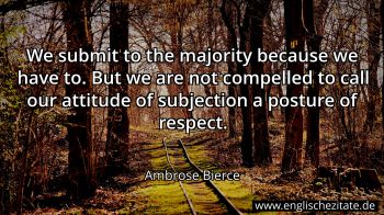 Englisches Zitat von Ambrose Bierce als Bild