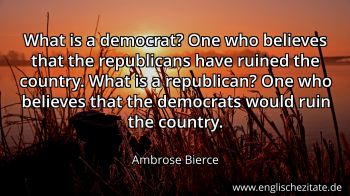 Englisches Zitat von Ambrose Bierce als Bild