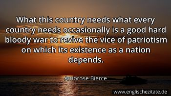 Englisches Zitat von Ambrose Bierce als Bild