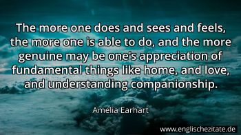 Englisches Zitat von Amelia Earhart als Bild
