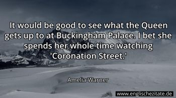 Englisches Zitat von Amelia Warner als Bild