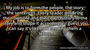 Englisches Zitat von Amy Bloom als Bild