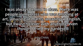 Englisches Zitat von Amy Childs als Bild