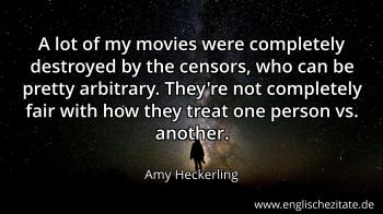 Englisches Zitat von Amy Heckerling als Bild