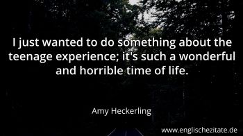 Englisches Zitat von Amy Heckerling als Bild