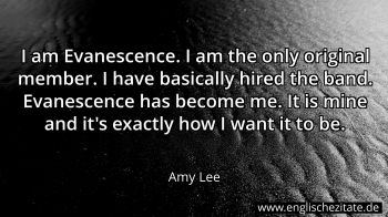 Englisches Zitat von Amy Lee als Bild