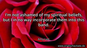 Englisches Zitat von Amy Lee als Bild