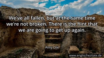 Englisches Zitat von Amy Lee als Bild