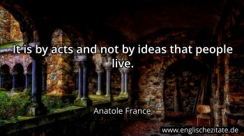 Englisches Zitat von Anatole France als Bild