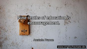 Englisches Zitat von Anatole France als Bild