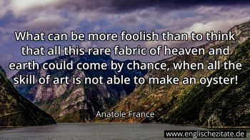 Englisches Zitat von Anatole France als Bild