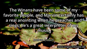 Englisches Zitat von Andrae Crouch als Bild