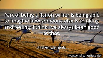 Englisches Zitat von Andrew Clements als Bild