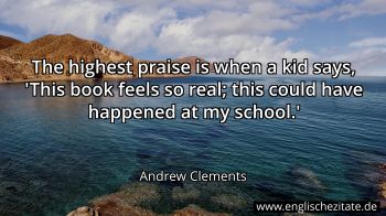 Englisches Zitat von Andrew Clements als Bild