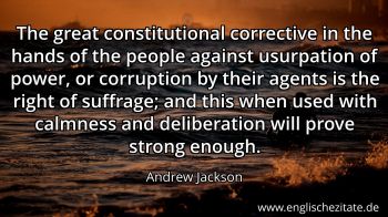 Englisches Zitat von Andrew Jackson als Bild