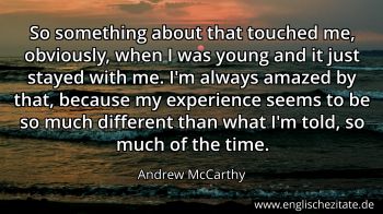 Englisches Zitat von Andrew McCarthy als Bild