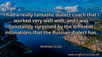 Englisches Zitat von Andrew Scott als Bild