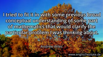 Englisches Zitat von Andrew Wiles als Bild