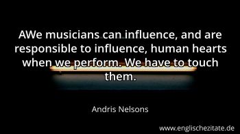 Englisches Zitat von Andris Nelsons als Bild