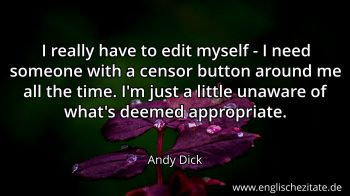 Englisches Zitat von Andy Dick als Bild