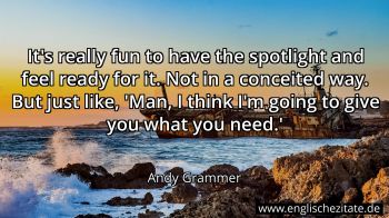 Englisches Zitat von Andy Grammer als Bild