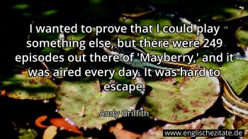 Englisches Zitat von Andy Griffith als Bild