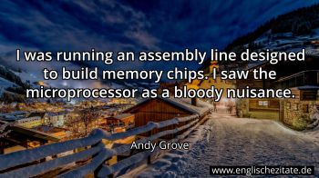Englisches Zitat von Andy Grove als Bild