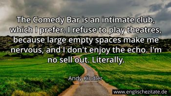 Englisches Zitat von Andy Kindler als Bild