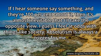 Englisches Zitat von Andy Serkis als Bild