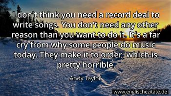 Englisches Zitat von Andy Taylor als Bild