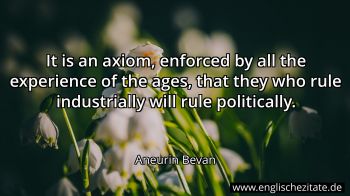Englisches Zitat von Aneurin Bevan als Bild