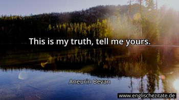 Englisches Zitat von Aneurin Bevan als Bild