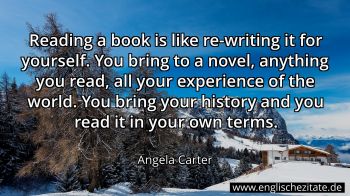Englisches Zitat von Angela Carter als Bild