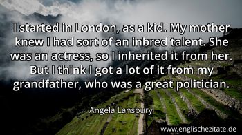 Englisches Zitat von Angela Lansbury als Bild
