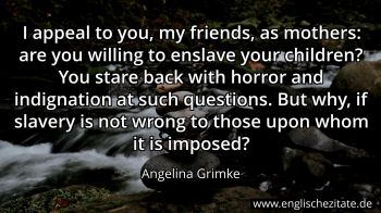 Englisches Zitat von Angelina Grimke als Bild