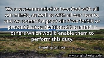 Englisches Zitat von Angelina Grimke als Bild