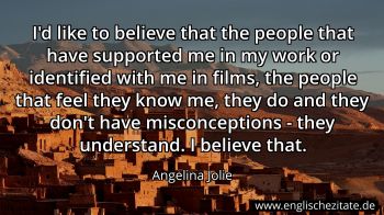Englisches Zitat von Angelina Jolie als Bild
