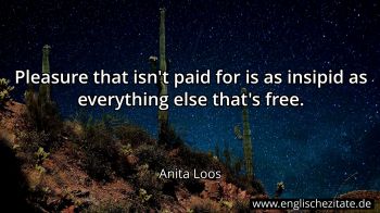 Englisches Zitat von Anita Loos als Bild