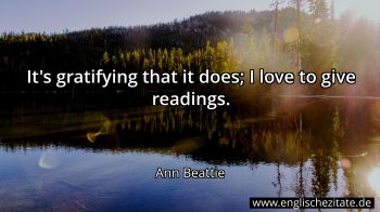 Englisches Zitat von Ann Beattie als Bild