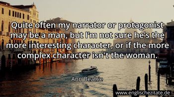 Englisches Zitat von Ann Beattie als Bild