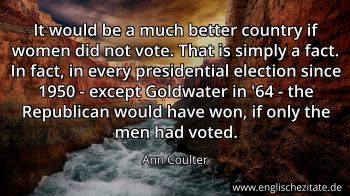 Englisches Zitat von Ann Coulter als Bild