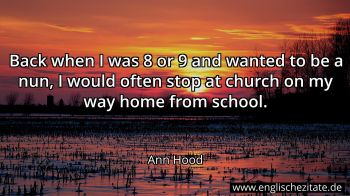 Englisches Zitat von Ann Hood als Bild