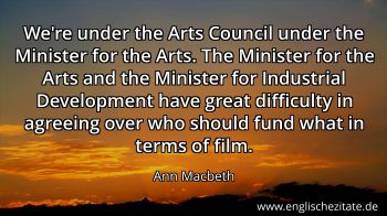 Englisches Zitat von Ann Macbeth als Bild