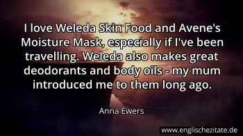 Englisches Zitat von Anna Ewers als Bild